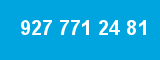 927 771 24 81 927 771 24 81